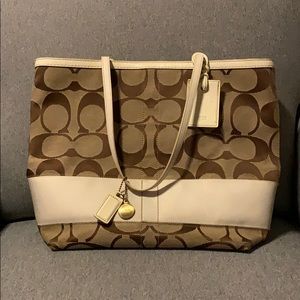 Authentic Coach brown large purse